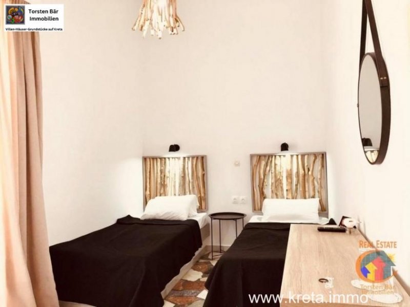 Skaleta Rethymno Kreta, Rethymno, 3 Sterne Hotelanlage direkt am Strand zu verkaufen. Gewerbe kaufen